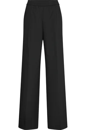 HUGO BOSS Garos_All Bottoms Trousers Wide Leg Black