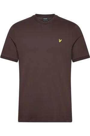 Lyle & Scott Ottoman Tipped T-Shirt Tops T-Kortærmet Skjorte Brown