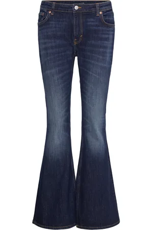 Weekday Low Flared Jeans Bottoms Jeans Flares Navy