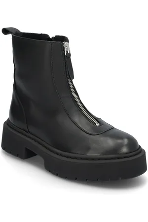 Steve Madden Gabby Biker Boots Shoes Boots Ankle Boots Ankle Boots Flat Heel Black