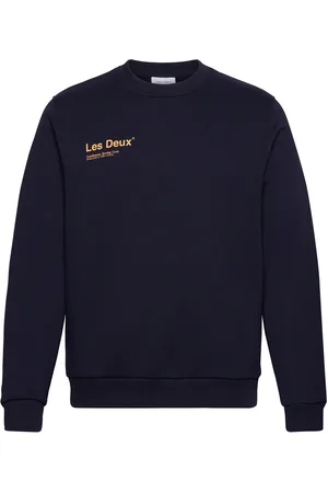 Les Deux Brody Sweatshirt 2.0 Tops Sweatshirts & Hoodies Sweatshirts Navy