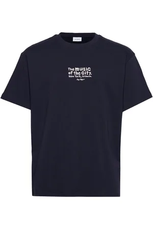 Les Deux Luca T-Shirt Tops T-Kortærmet Skjorte Navy