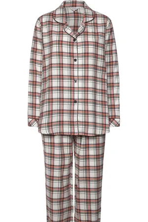 Lady Avenue Cotton Flannel Pyjamas Pyjamas Nattøj Brown