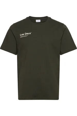 Les Deux Brody T-Shirt 2.0 Tops T-Kortærmet Skjorte Khaki Green