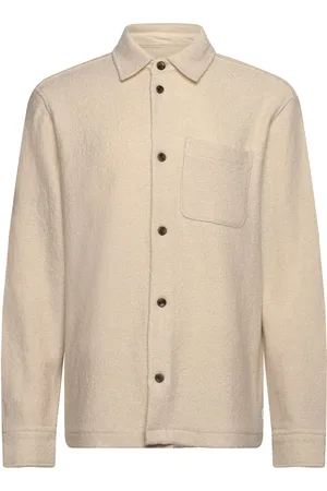 Les Deux Kaleb Overshirt Tops Overshirts Cream