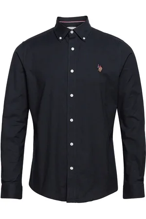 U.S. Polo Assn. Uspa Shirt Flex Calvert Men Tops Shirts Casual Blue