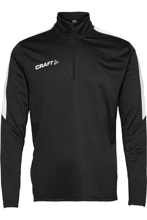 Craft Progress Halfzip Ls Tee M Sport Sweatshirts & Hoodies Fleeces & Midlayers Black