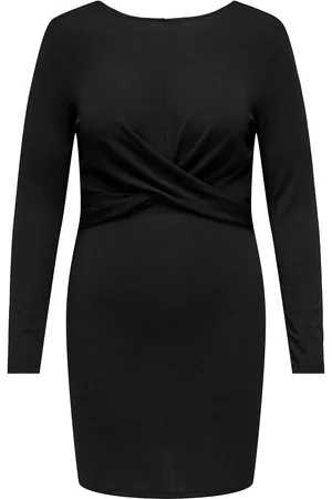 ONLY Carqueen L/S Glitter Twist Dress Jrs Bf Kort Kjole Black