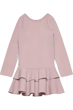 Gugguu Frilla Dress Dresses & Skirts Dresses Casual Dresses Long-sleeved Casual Dresses Pink