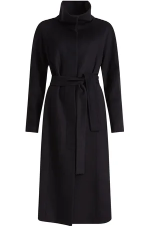 Ivo Nikkolo Wool Coat, Carlena Uldfrakke Frakke Black