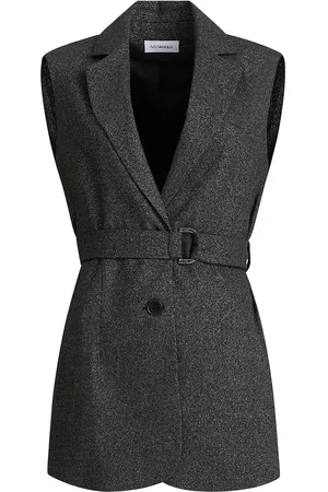 Ivo Nikkolo Viscose-Blend Vest, Beltina Blazers Single Breasted Blazers Black