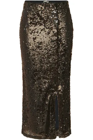 Y.A.S Pio Hw Long Skirt - Show Skirts Knee-length & Midi Skirts Brown