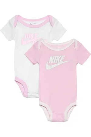 Nike C1-Bodysuit+Hat+Bootie Bodysuits Short-sleeved Pink