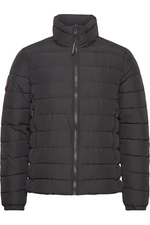 Superdry Fuji Emb Padded Jacket Foret Jakke Black