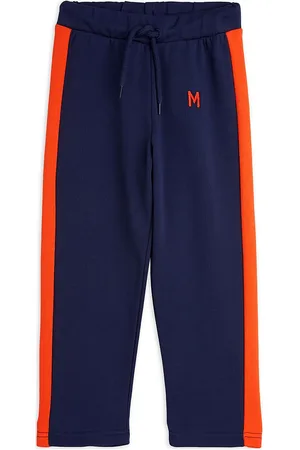 Mini Rodini Panel Emb Sweatpants Bottoms Sweatpants Navy