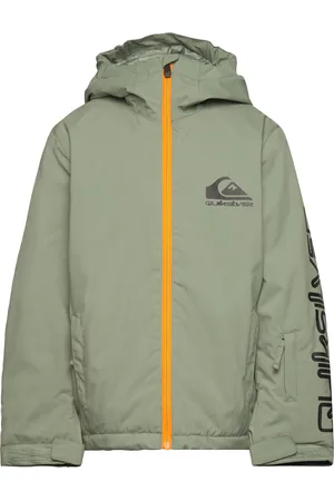 Quiksilver Morton Youth Jk Outerwear Snow-ski Clothing Snow-ski Jacket Khaki Green