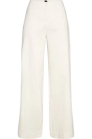 HUGO BOSS C_Tahil -D Bottoms Trousers Straight Leg Cream