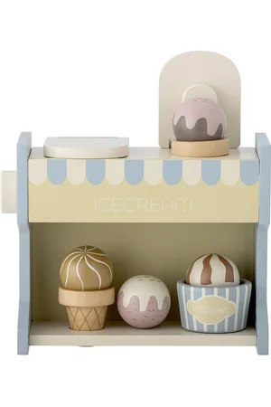 Bloomingville Vallie Toy Ice Cream Stand, Fsc®100% Toys Toy Kitchen & Accessories Toy Food & Cakes Multi/patterned