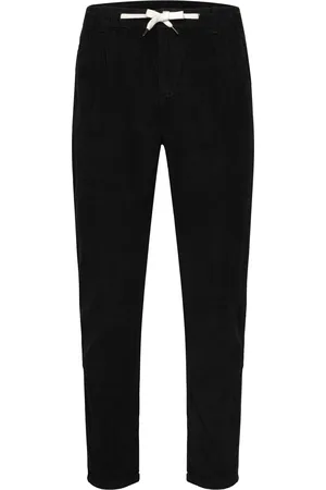 Lindbergh Cropped Corduroy Pants Bottoms Trousers Casual Black