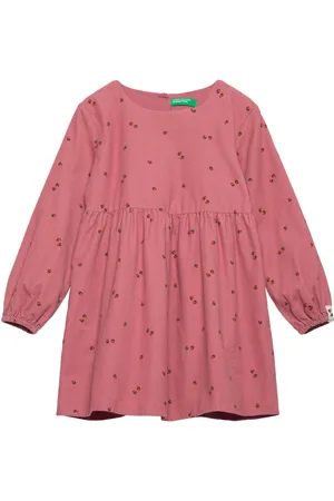 Benetton Dress Dresses & Skirts Dresses Casual Dresses Long-sleeved Casual Dresses Pink