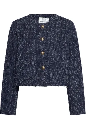 Fabienne Chapot Davis Denim Blazer Blazers BouclÉ Blazers Blue
