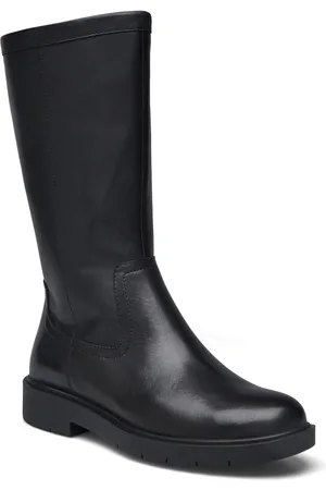 Geox D Spherica Ec1 Shoes Boots Ankle Boots Ankle Boots Flat Heel Black