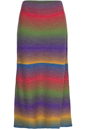 Benetton Skirt Skirts Knee-length & Midi Skirts Multi/patterned