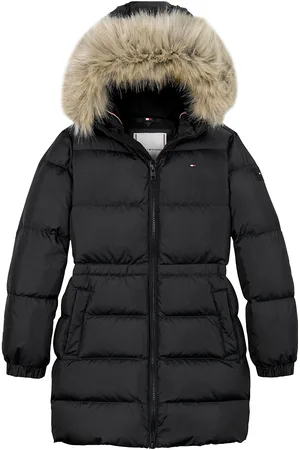 Tommy Hilfiger Long Waisted Down Jacket Foret Jakke Black