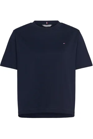 Tommy Hilfiger Modern Relaxed C-Nk Ss Tops T-shirts & Tops Short-sleeved Navy