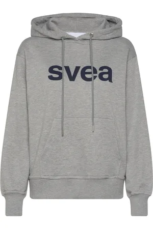Svea Swcowen Hoodie Tops Sweatshirts & Hoodies Hoodies Grey