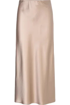 By Malina Aubree Satin Maxi Skirt Skirts Maxi Skirts Cream