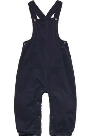Minymo Overall Corduroy W. Lining Bottoms Dungarees Navy