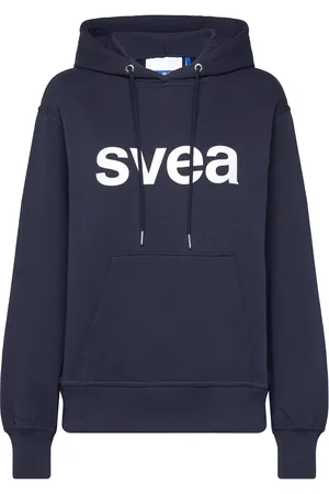 Svea Swcowen Hoodie Tops Sweatshirts & Hoodies Hoodies Navy