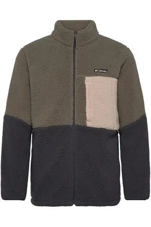 Columbia Mountainside Heavyweight Fleece Sport Sweatshirts & Hoodies Fleeces & Midlayers Khaki Green