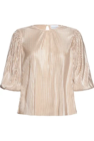 Noella Shelly Blouse Tops Blouses Short-sleeved Cream