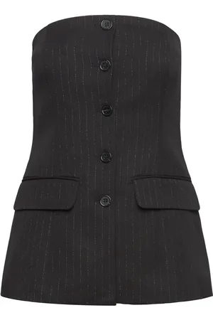 SELECTED Slfeli Bustier Top Tops T-shirts & Tops Sleeveless Black