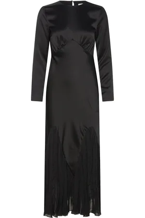 By Malina Jenina Multi Fabric Maxi Dress Maxikjole Festkjole Black