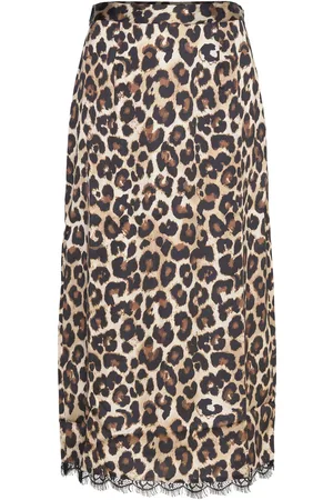 Noisy May Nmsantal Hw Midi Skirt Wvn Skirts Knee-length & Midi Skirts Brown