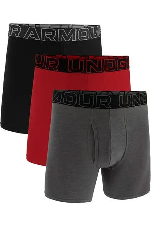 Under Armour Ua Performance Cotton - Solid 6 In 3Pk Boxershorts White