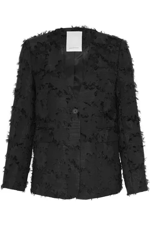 MSCH Mschaugustina Loose Blazer Blazers Single Breasted Blazers Black