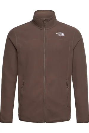 The North Face M 100 Glacier Full Zip - Eu Sport Sweatshirts & Hoodies Fleeces & Midlayers Brown
