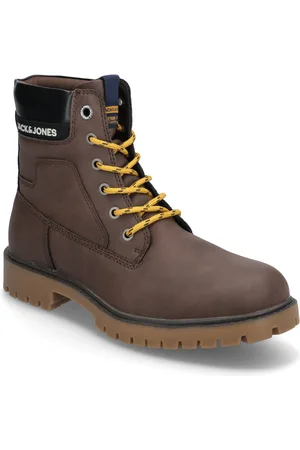 JACK & JONES Jfwfinius Pu Nubuck Boot Snørestøvler Brown Jack & J S