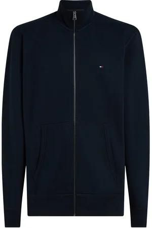 Tommy Hilfiger Essential Fleece Zt Stand Collar Tops Knitwear Cardigans Navy