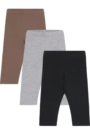 Lindex Leggings Brushed Inside 3 P Bottoms Leggings Black
