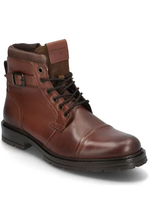JACK & JONES Jfwdexter Leather Boot Sn Snørestøvler Brown Jack & J S