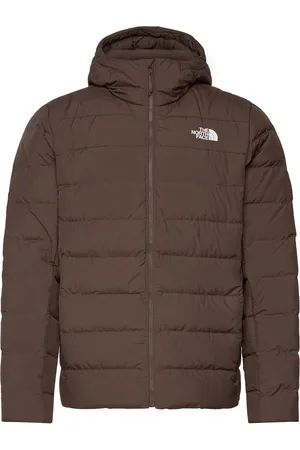 The North Face M Aconcagua 3 Hoodie Sport Jackets Padded Jackets Brown