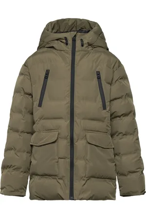 MANGO Pocket Quilted Jacket Foret Jakke Green