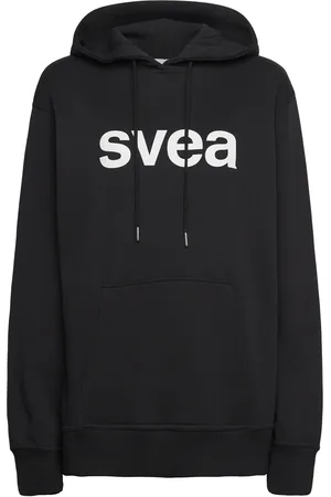 Svea Smcowen Hoodie Tops Sweatshirts & Hoodies Hoodies Black