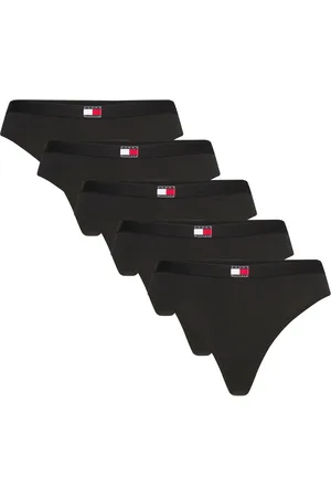 Tommy Hilfiger 5 Pack Flag Thong G-streng Undertøj Black