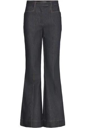 REMAIN Birger Christensen Flared Denim Pants Bottoms Jeans Flares Navy